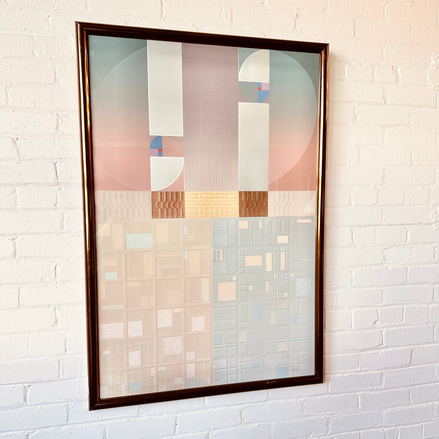 "CONFIGURATIONS NO. 123/270" EMBOSSED PAPER MULTICOLOR ARTWORK