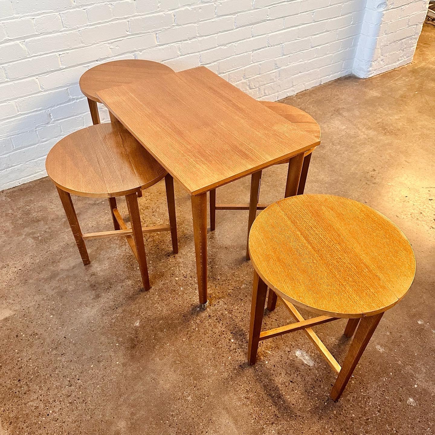 POUL HUNDEVAD MAPLE NESTING STORAGE TABLES