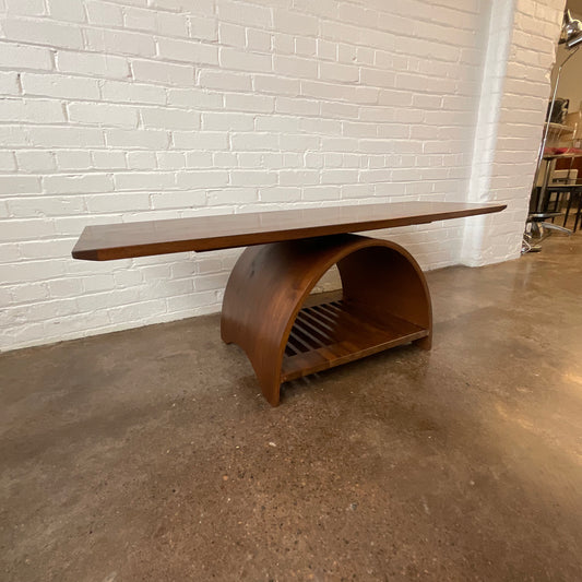CUSTOM WALNUT CAMBER COFFEE TABLE