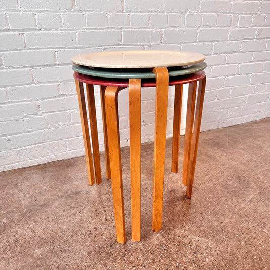 SET OF 3 STACKING TABLES BY BODAFORS, 1950S