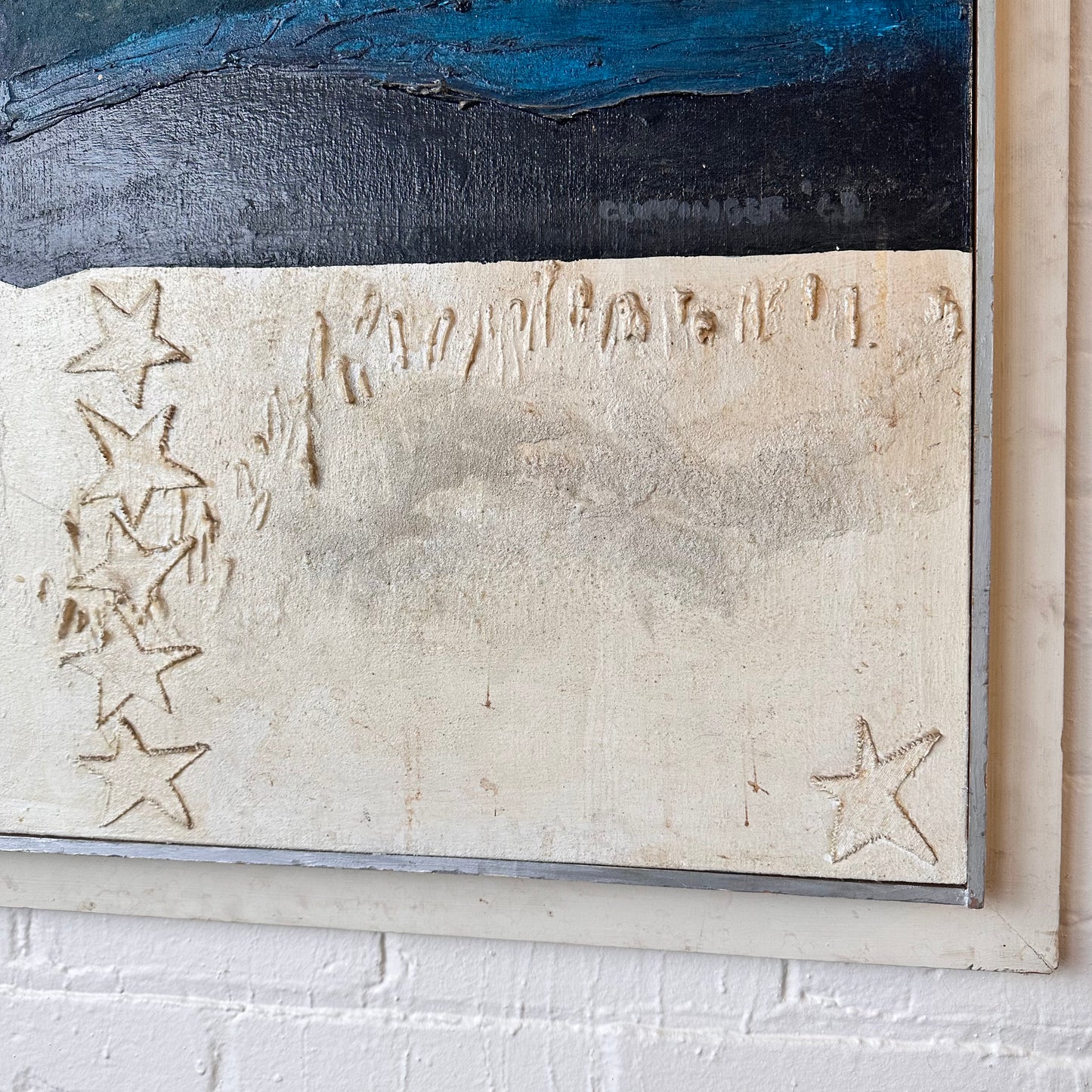 OIL ON CANVAS: "FIGHT FOR FREEDOM" BY CUPPINGER, 1968