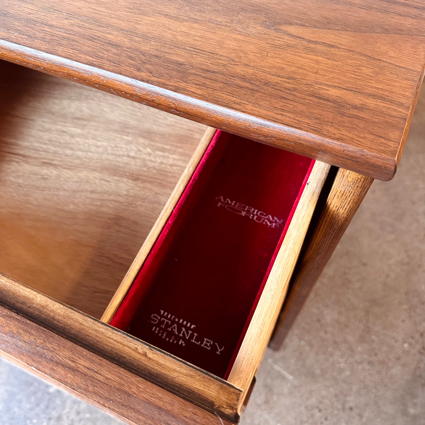 RESTORED MCM WALNUT DRESSER WITH MIRROR BY STANLEY