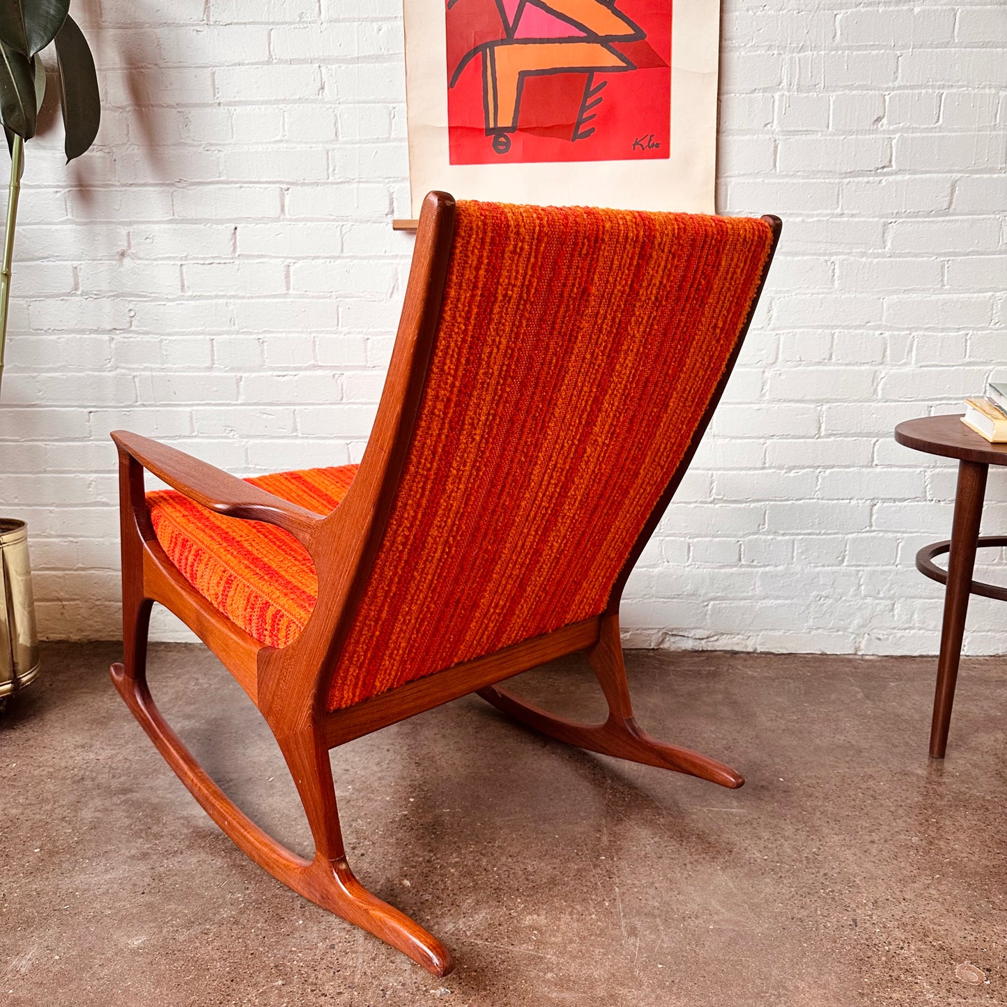 SOLID DANISH TEAK ROCKER BY R HUBER