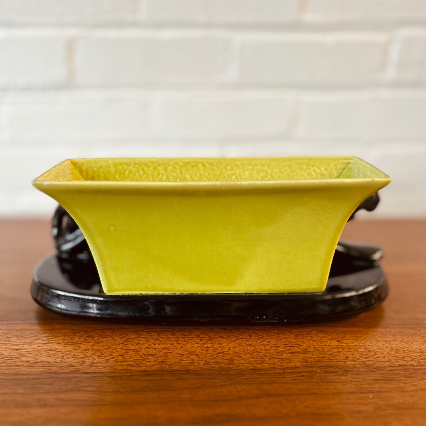 CERAMIC HAEGER PANTHER WITH PLANTER FEATURE