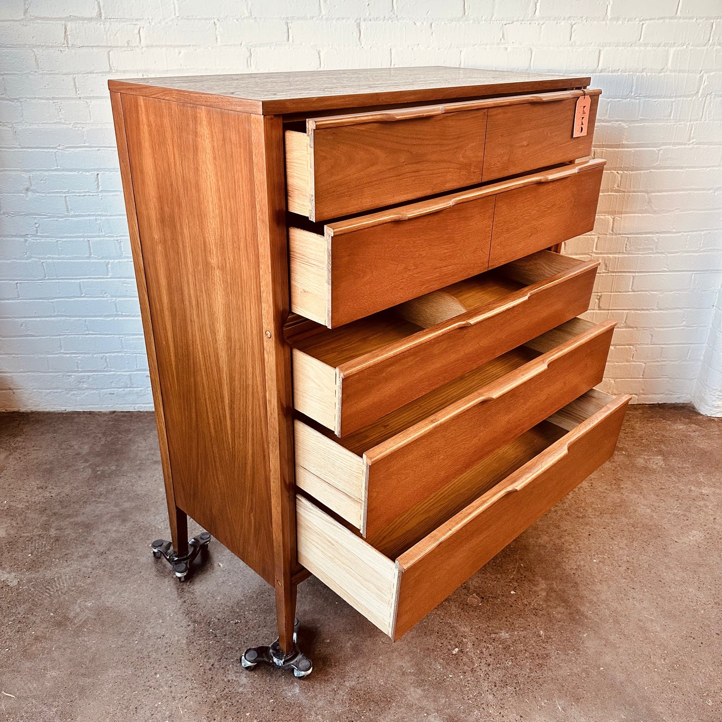 KENT COFFEY 5 DRAWER DRESSER - RESTORED
