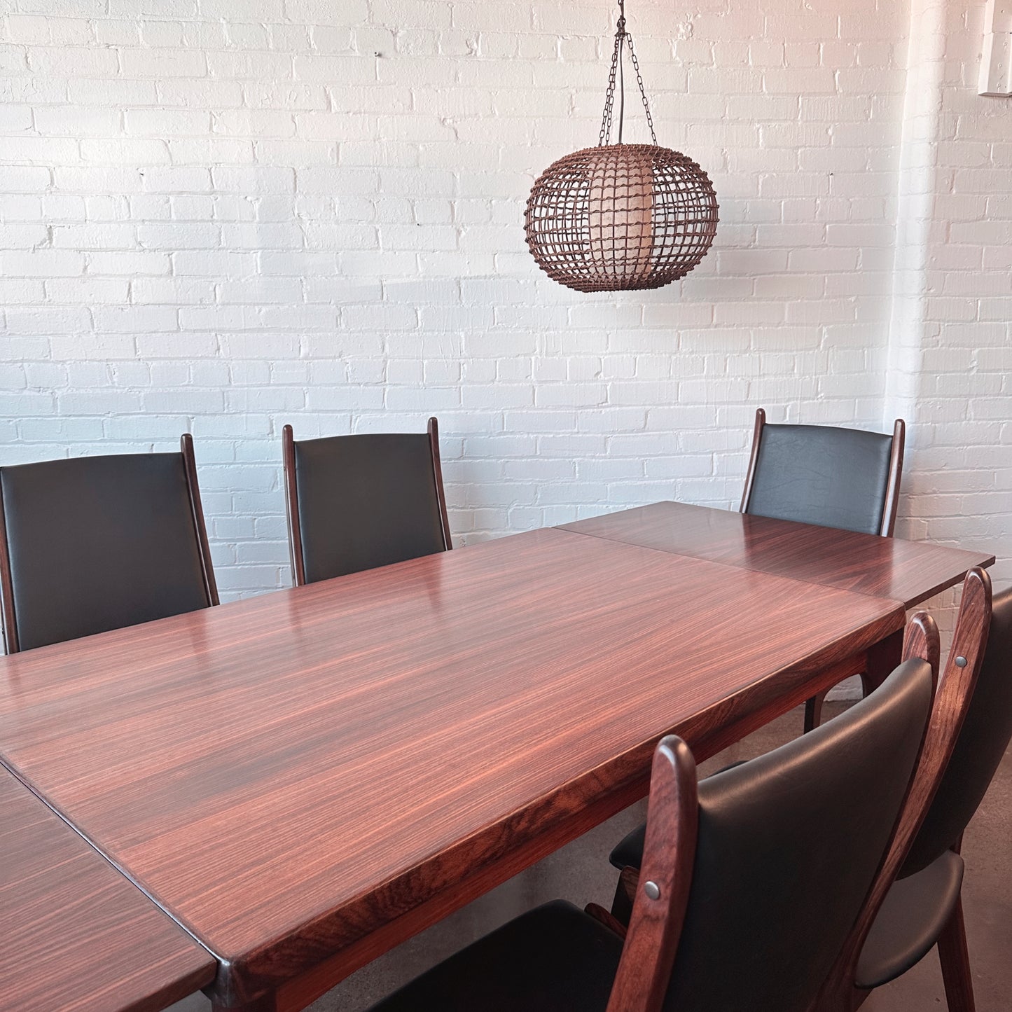 VEJLE STOLE ROSEWOOD DINING TABLE WITH EXTENSIONS