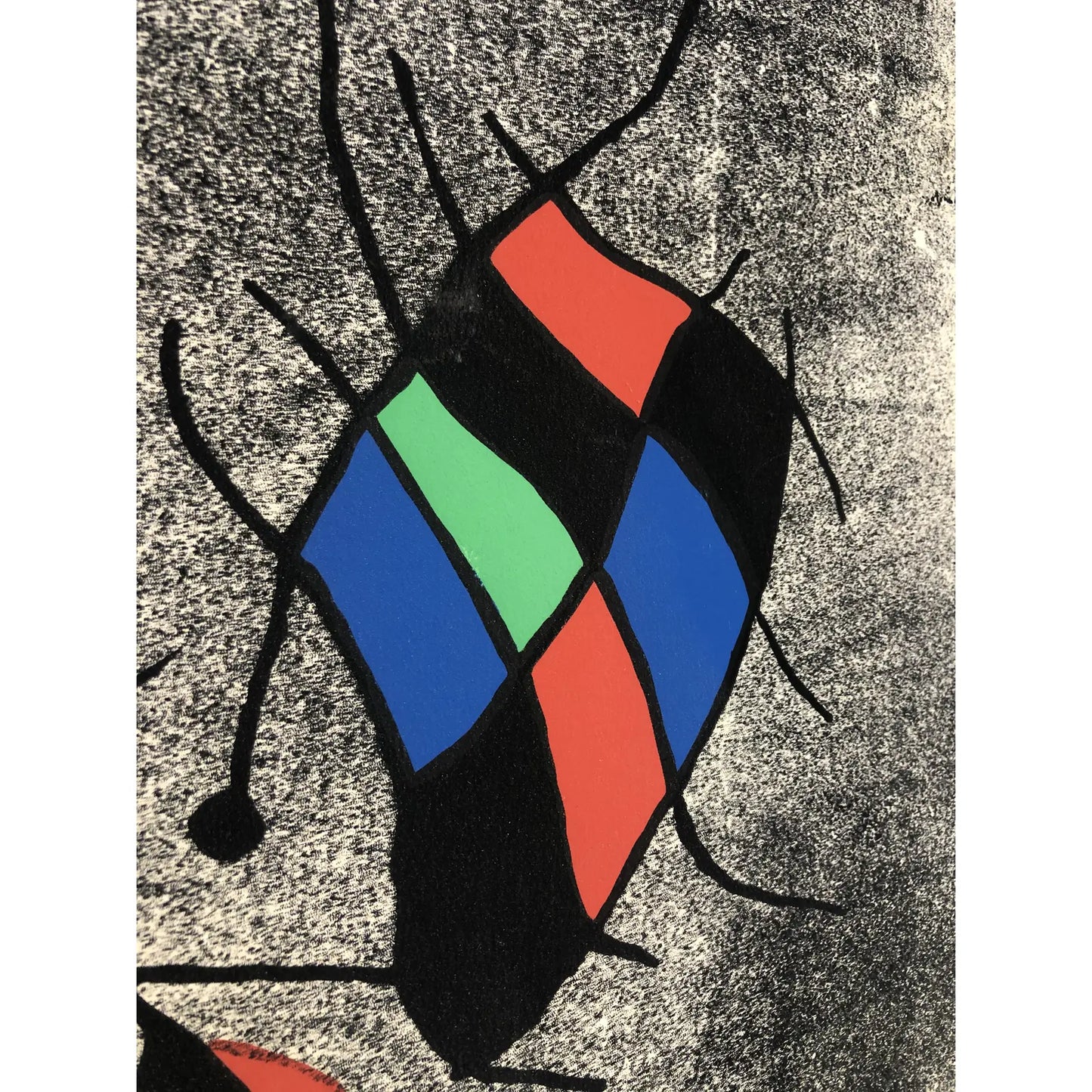 ORIGINAL JOAN MIRO LITHOGRAPH "THE SMILE OF THE FLAMBOYANT WINGS"
