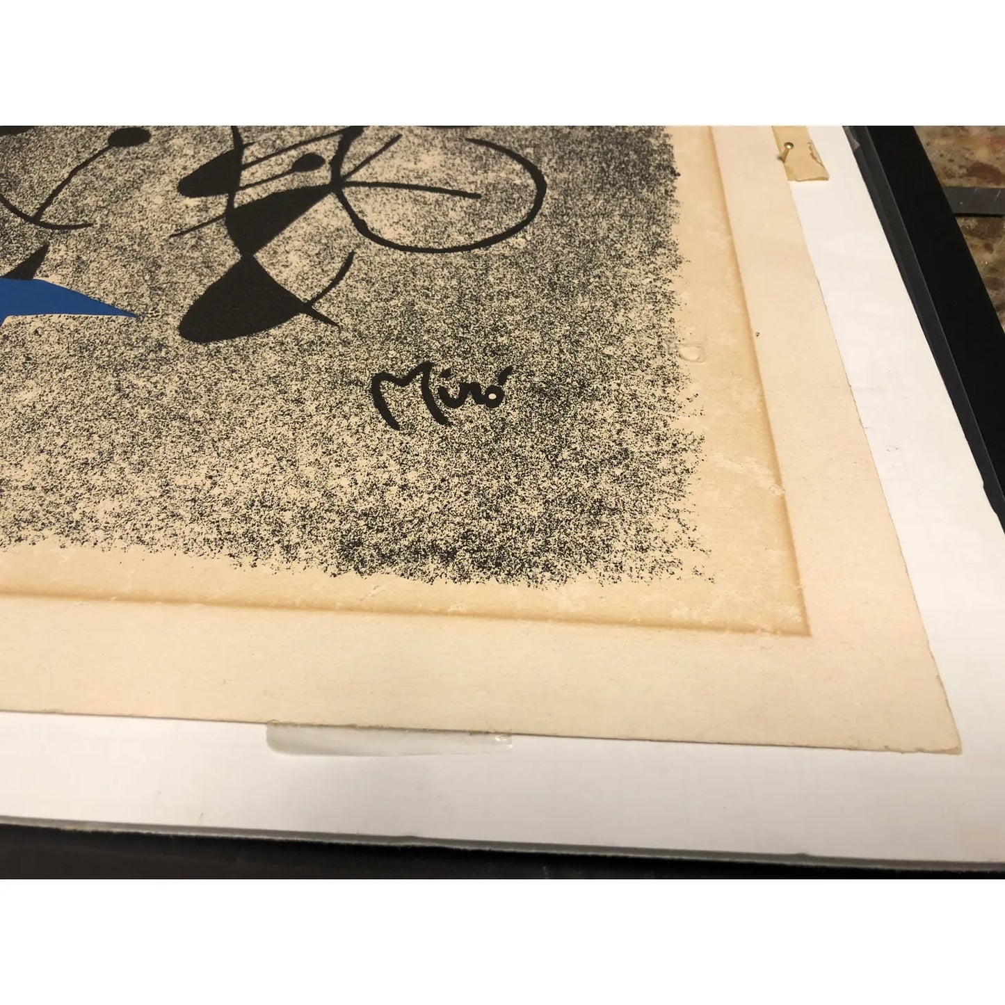 ORIGINAL JOAN MIRO LITHOGRAPH "THE SMILE OF THE FLAMBOYANT WINGS"