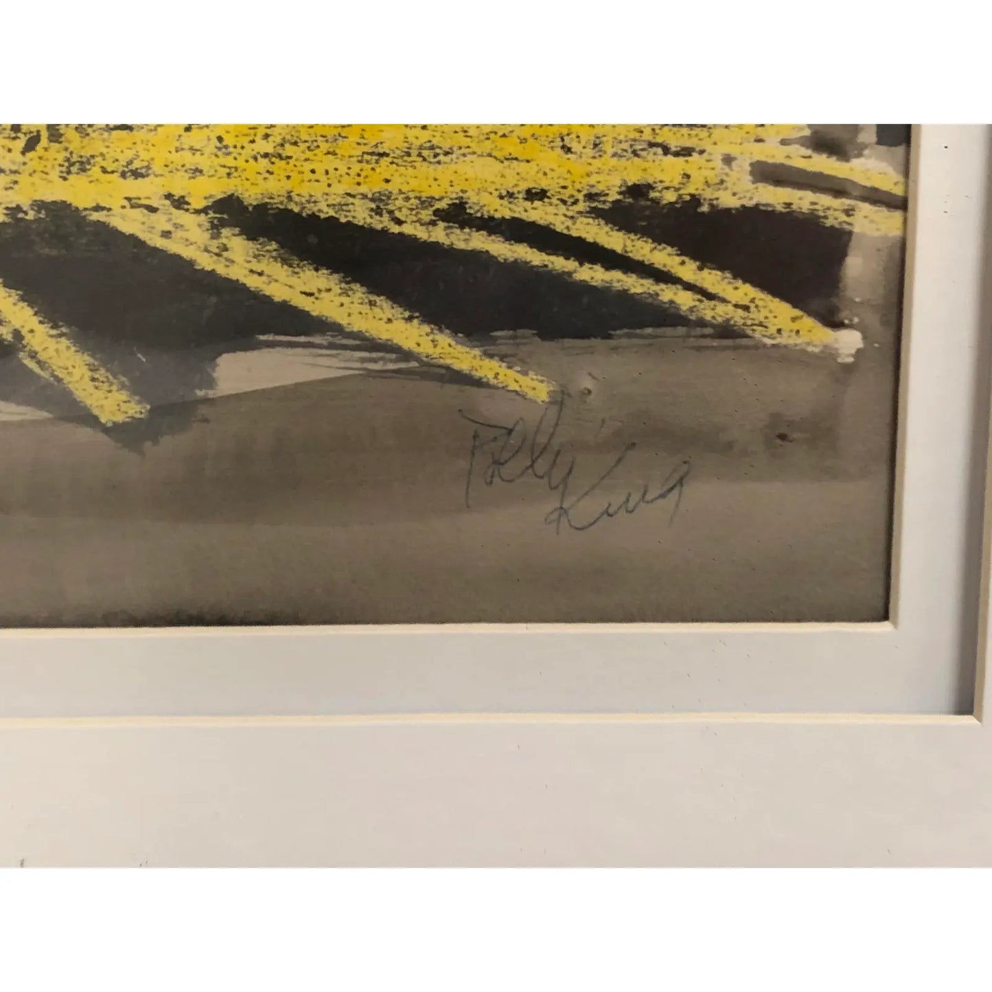 POLLY KING GOUCHE ON PAPER - FRAMED
