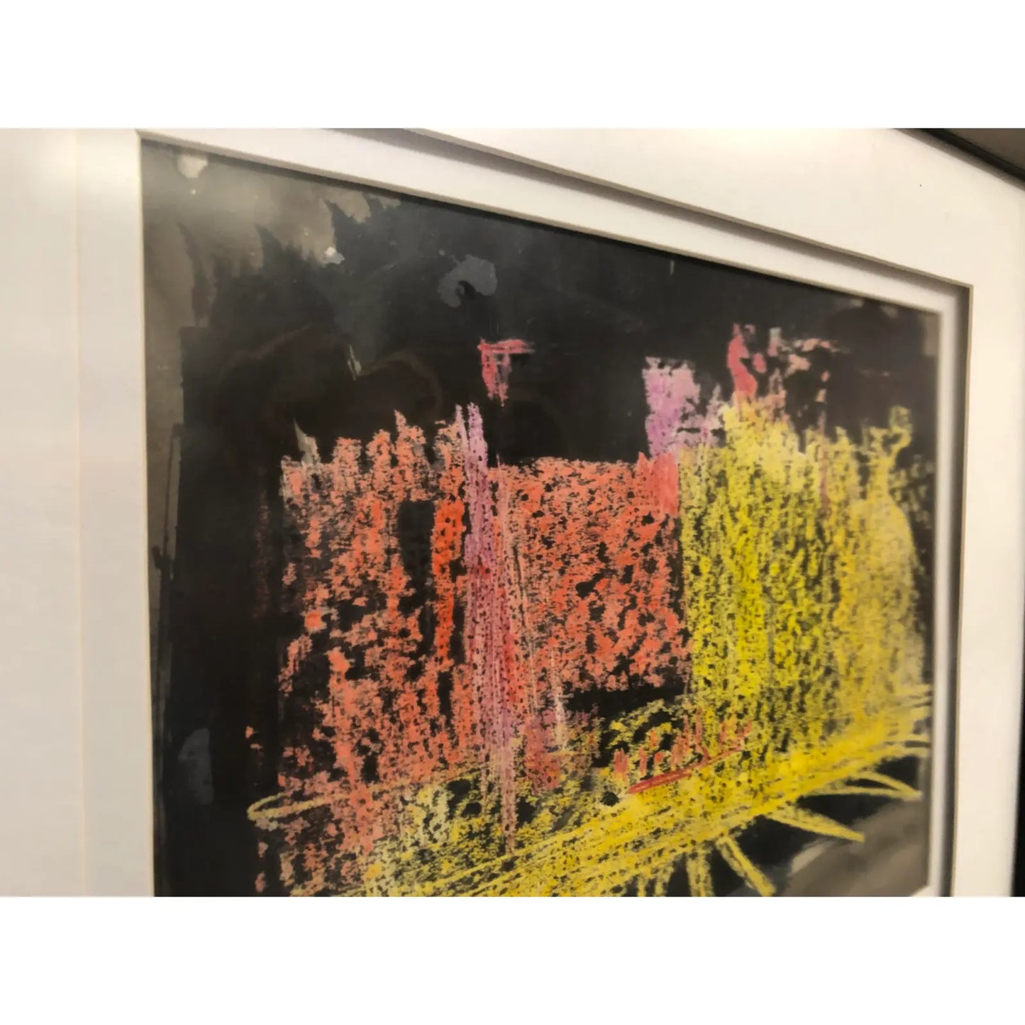 POLLY KING GOUCHE ON PAPER - FRAMED