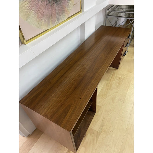 RESTORED MCM WALNUT DESK/VANITY BY JENS RISOM