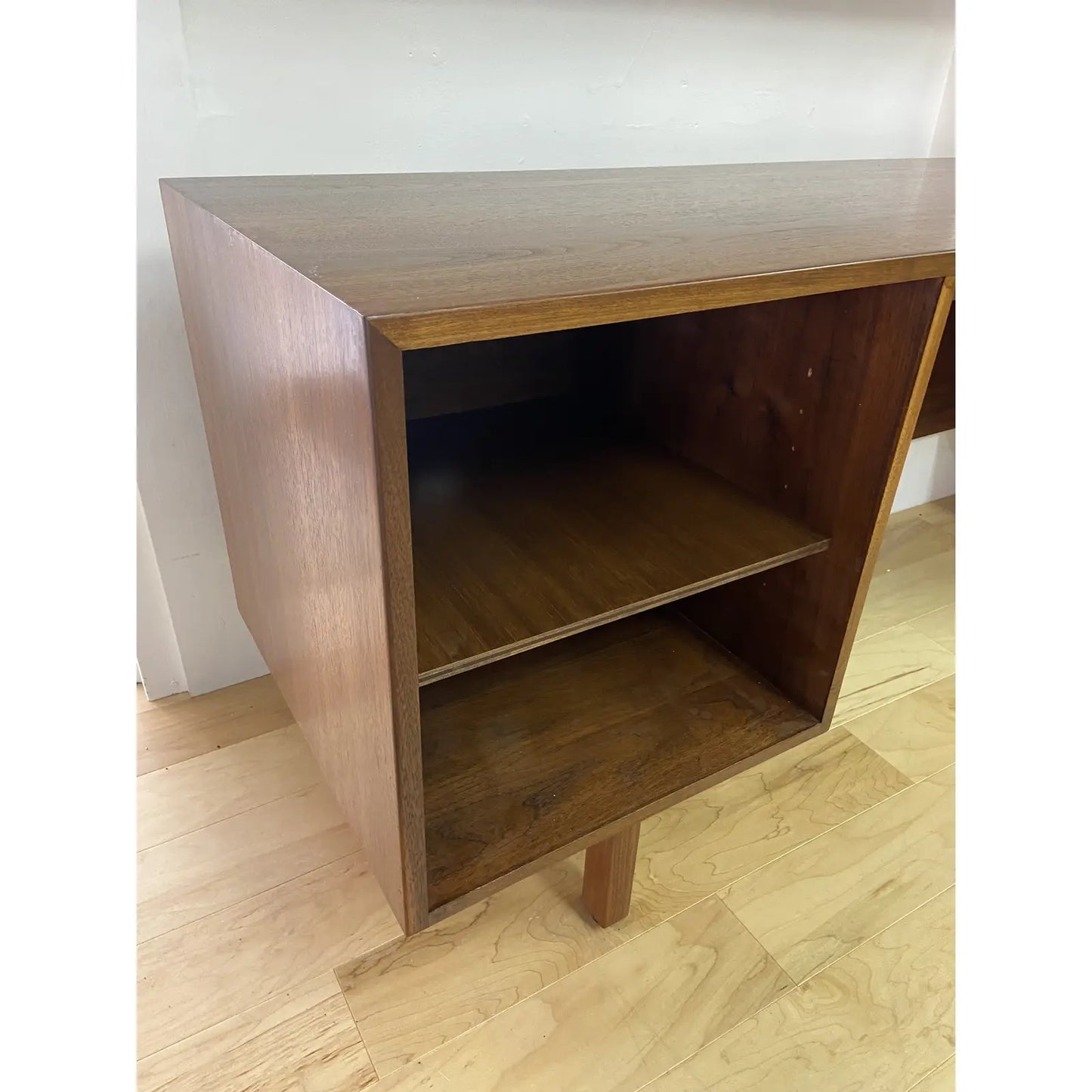 RESTORED MCM WALNUT DESK/VANITY BY JENS RISOM