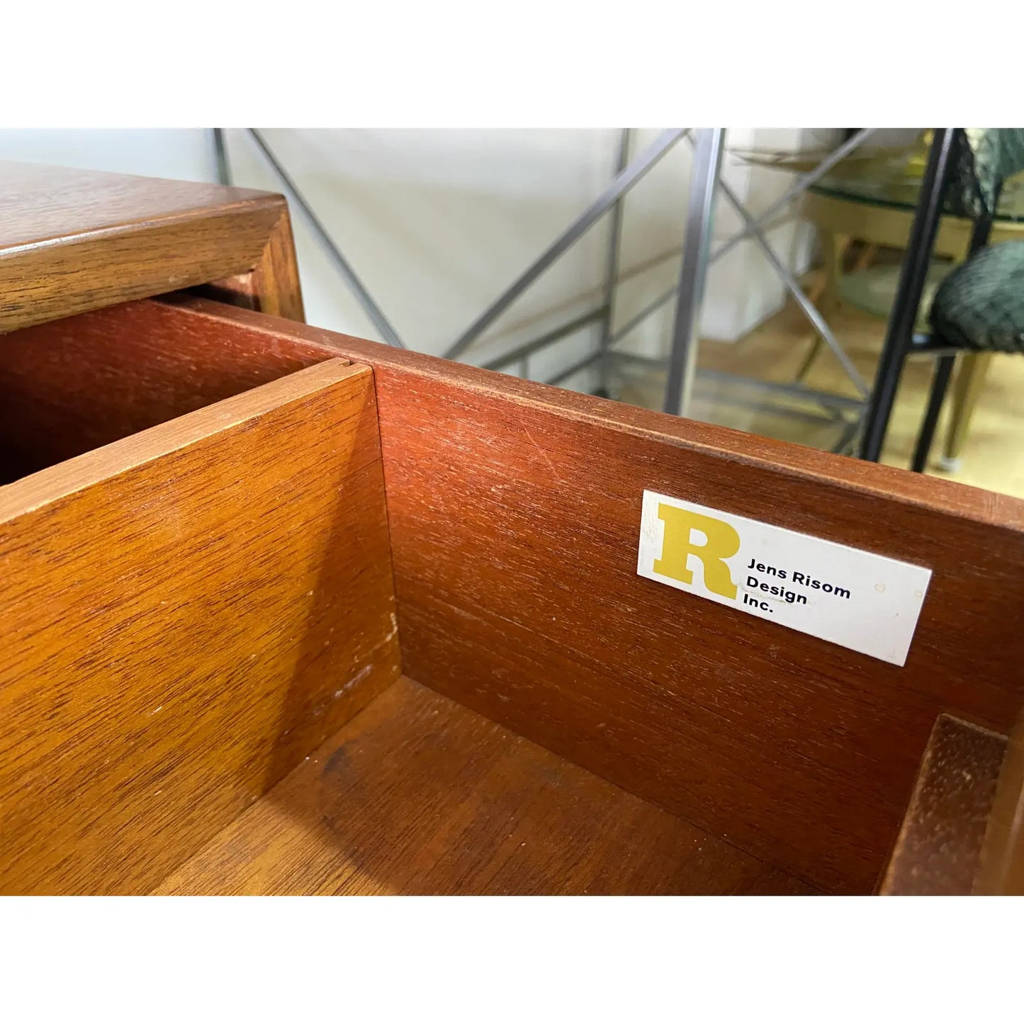 RESTORED MCM WALNUT DESK/VANITY BY JENS RISOM