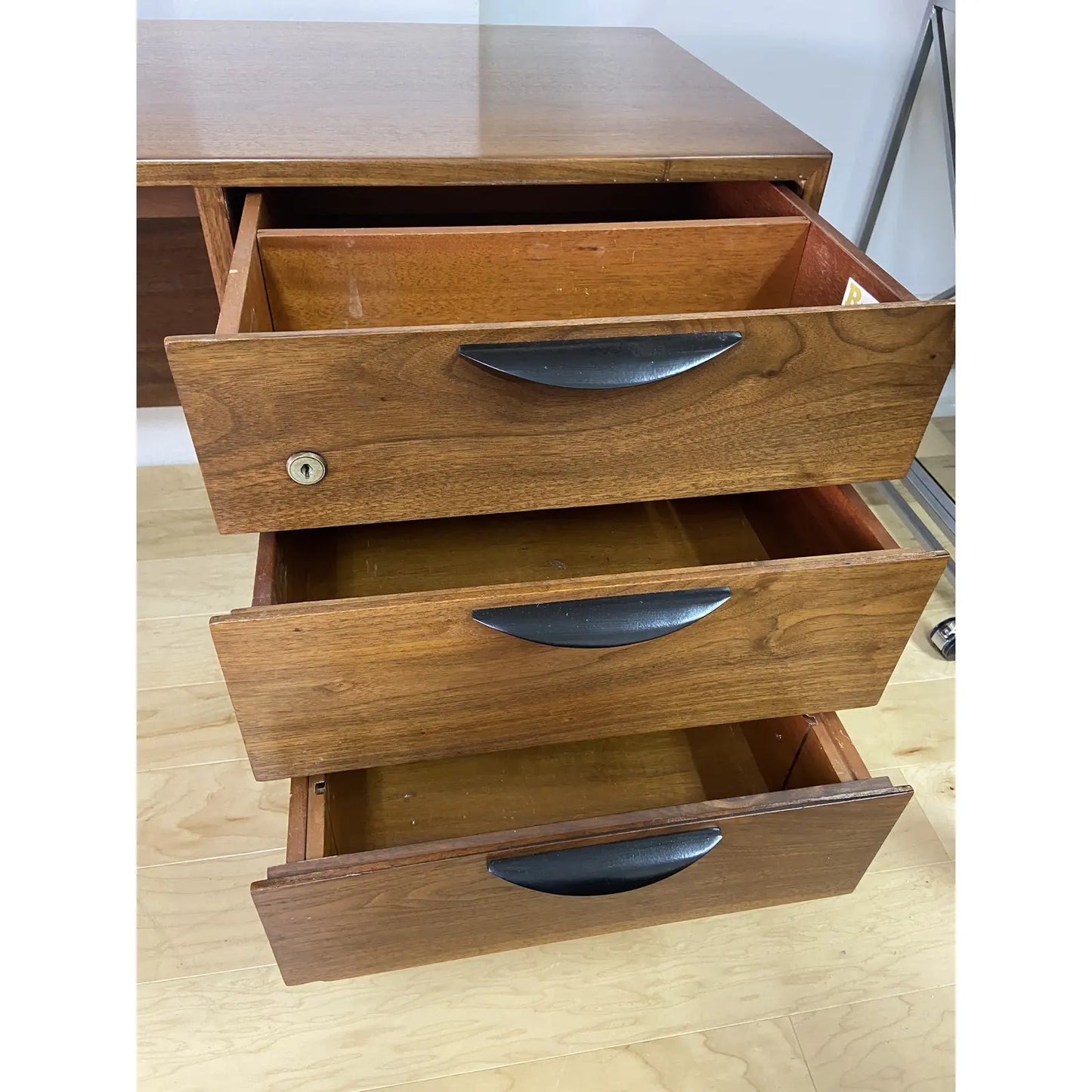 RESTORED MCM WALNUT DESK/VANITY BY JENS RISOM