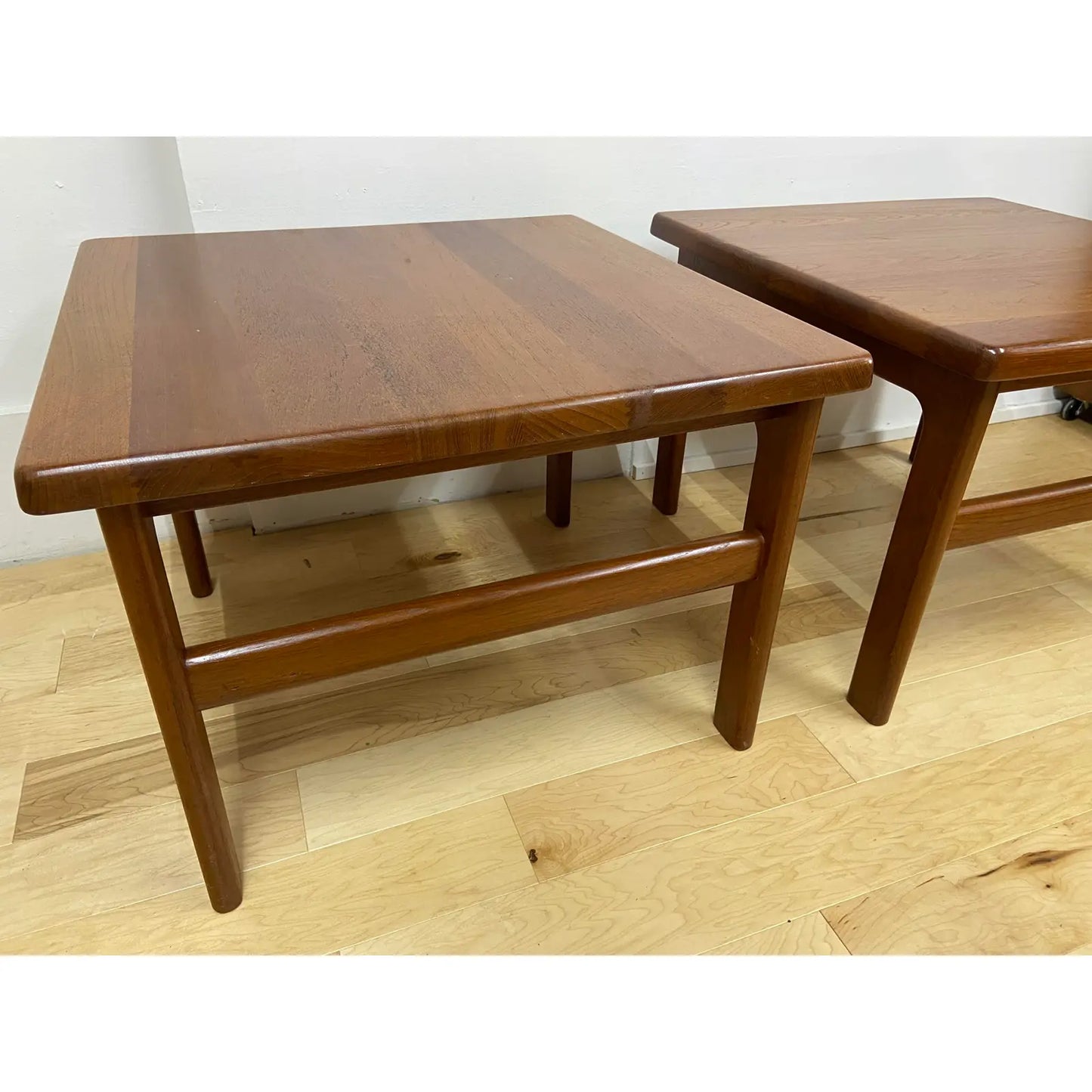 NEILS BACH SOLID TEAK END TABLES - PAIR