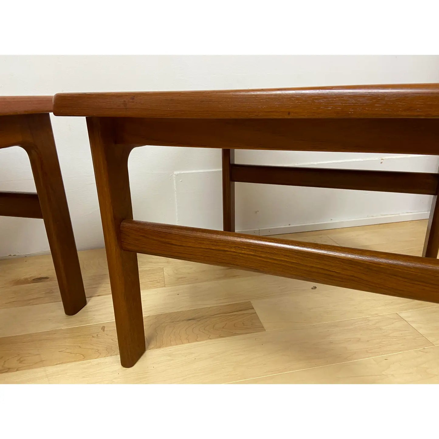 NEILS BACH SOLID TEAK END TABLES - PAIR