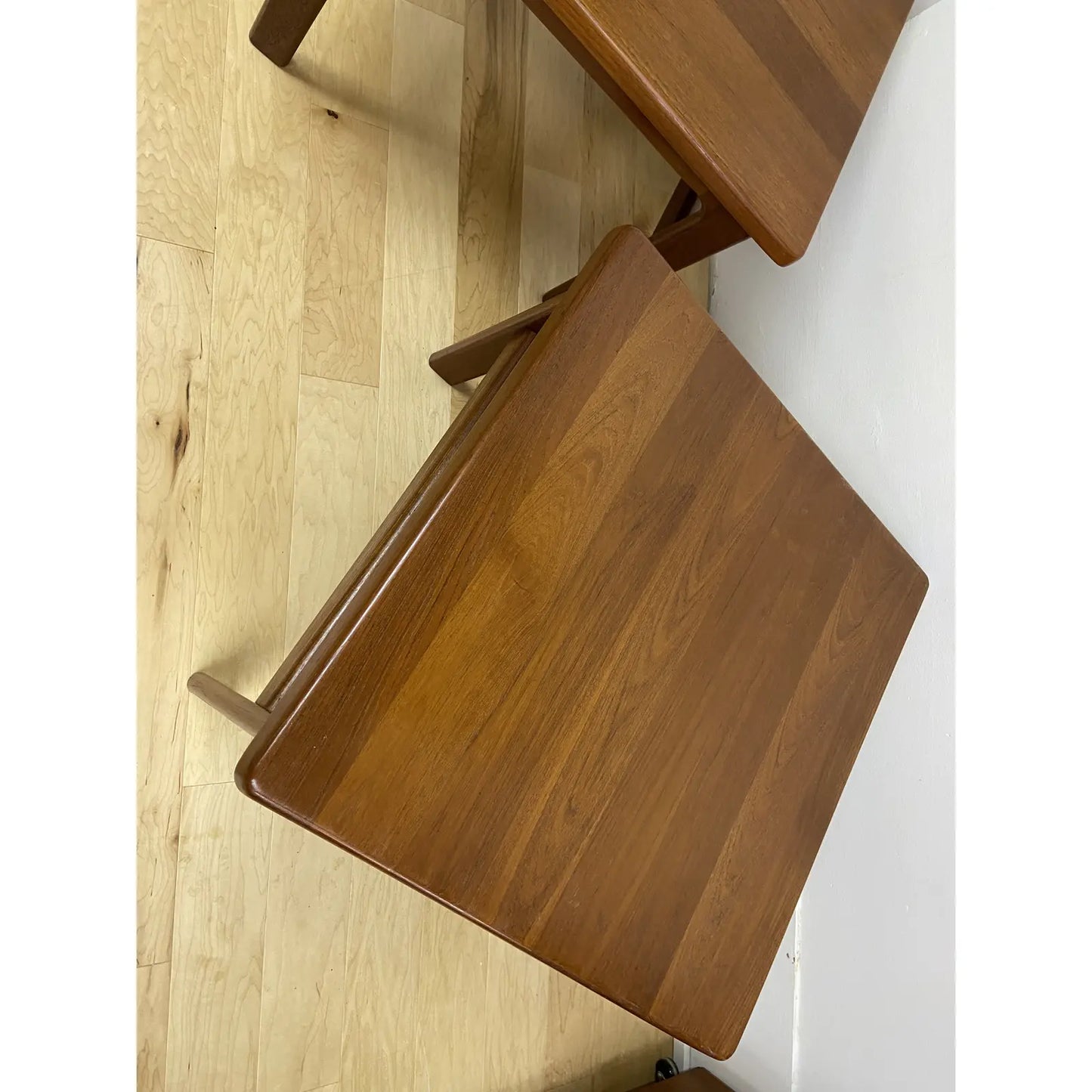 NEILS BACH SOLID TEAK END TABLES - PAIR