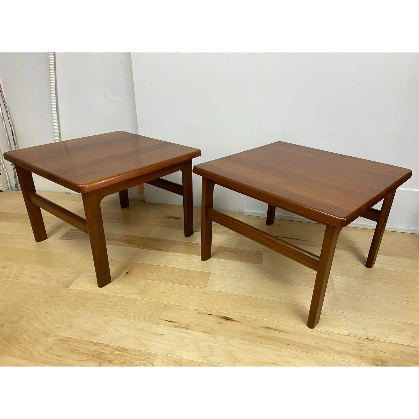 NEILS BACH SOLID TEAK END TABLES - PAIR