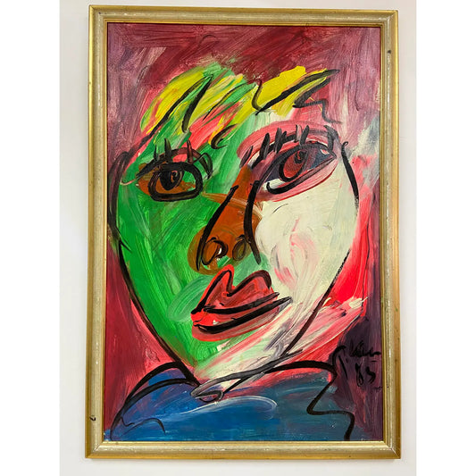 FRAMED PETER KEIL ACRYLIC ON CANVAS