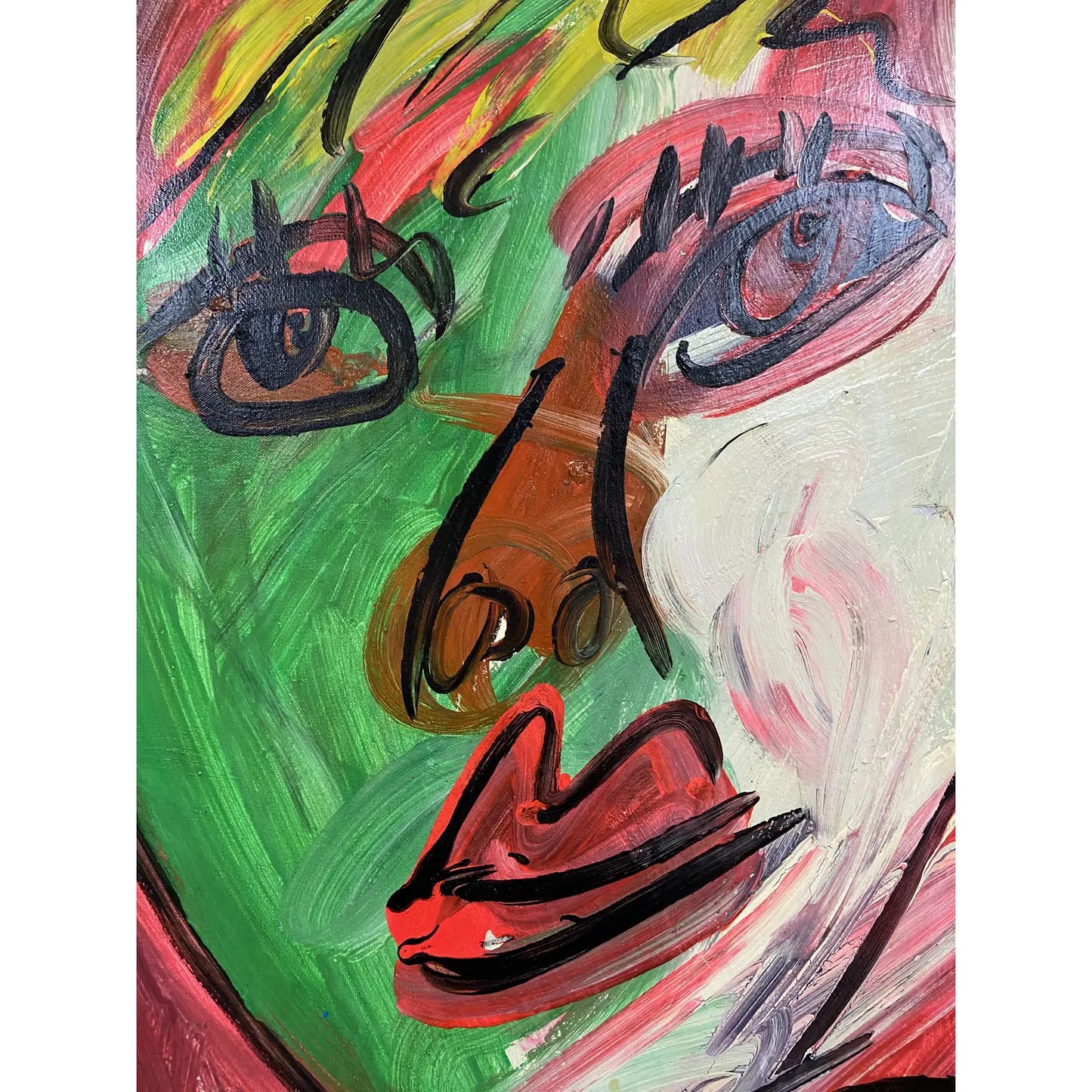 FRAMED PETER KEIL ACRYLIC ON CANVAS