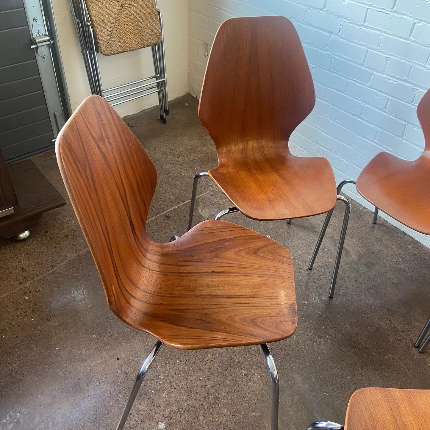 SET OF 6 TEAK DINING CHAIRS BY WESTNOFA, NORWAY