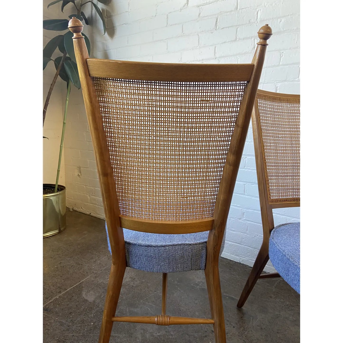 CANNED GAMING CHAIRS BY KIPP STEWART FOR DREXEL DECLARATION