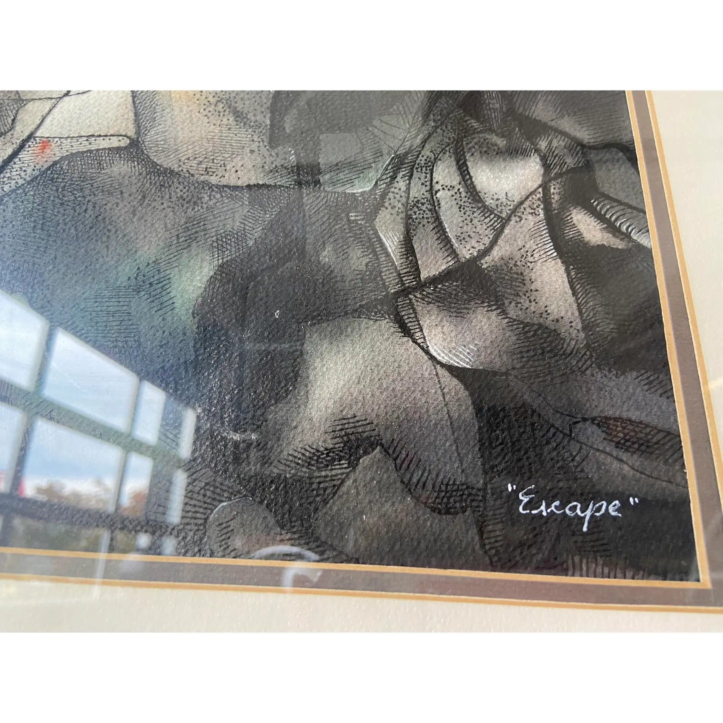 FRAMED WATERCOLOR BY TIBOR NYILASI, 1990