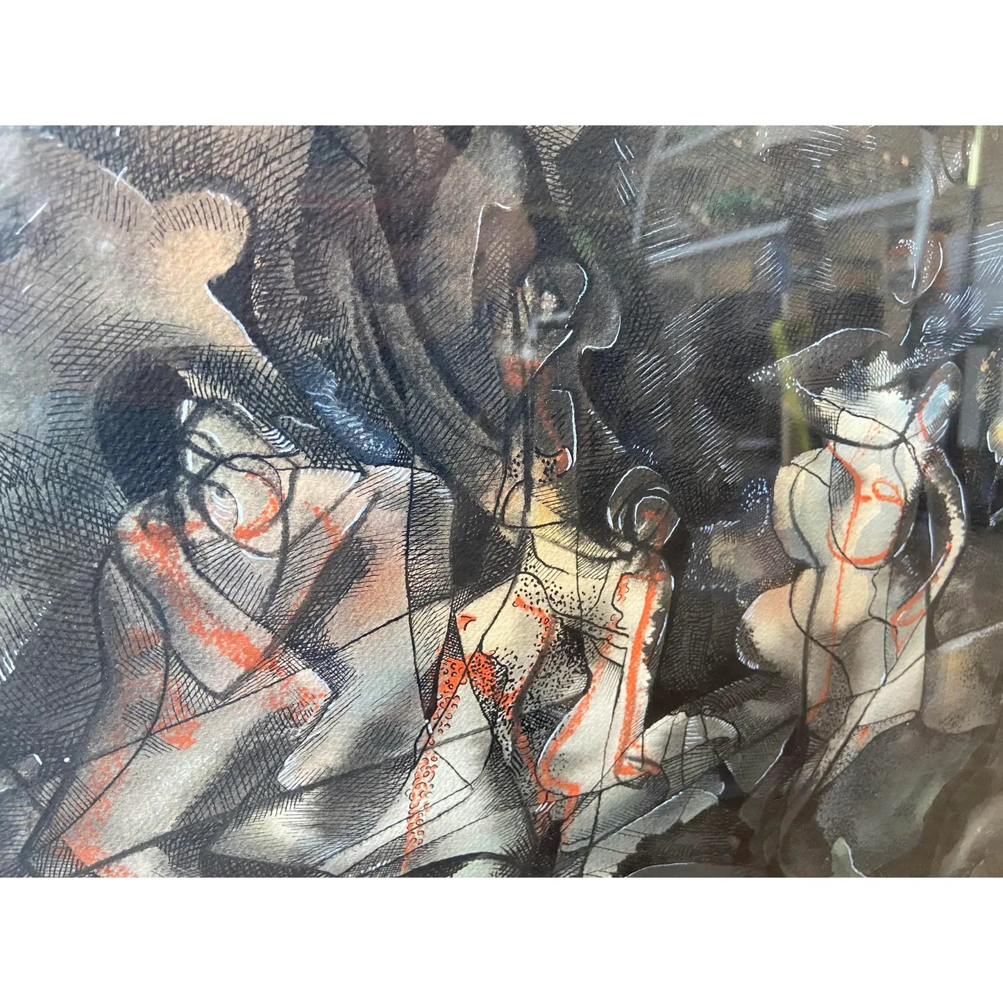 FRAMED WATERCOLOR BY TIBOR NYILASI, 1990