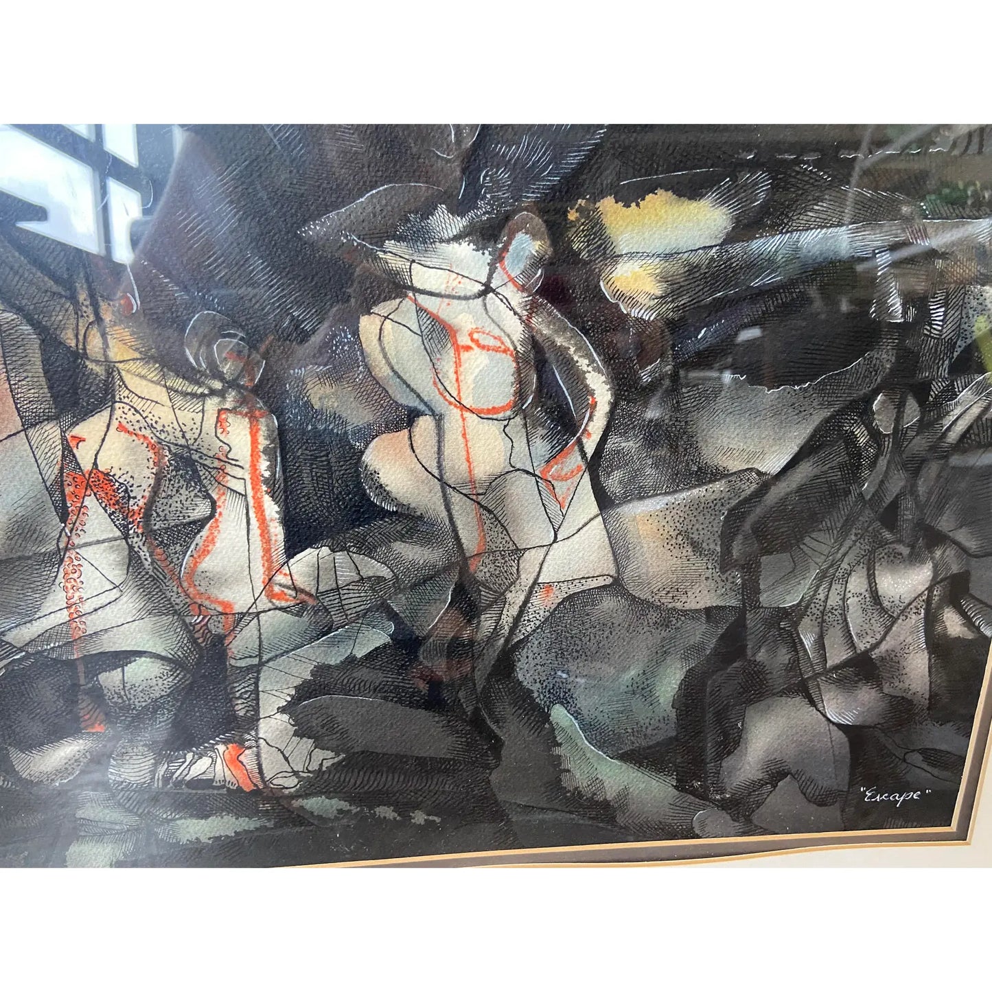 FRAMED WATERCOLOR BY TIBOR NYILASI, 1990