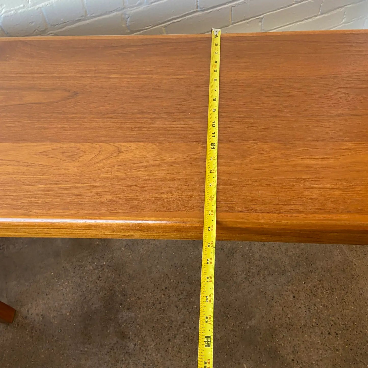 DANISH MODERN TEAK CONSOLE/FOYER/SOFA TABLE BY VEJLE STOLE - RESTORED