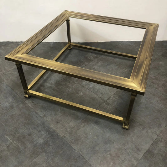 1960S BRASS COFFEE TABLE BY MASTERCRAFT