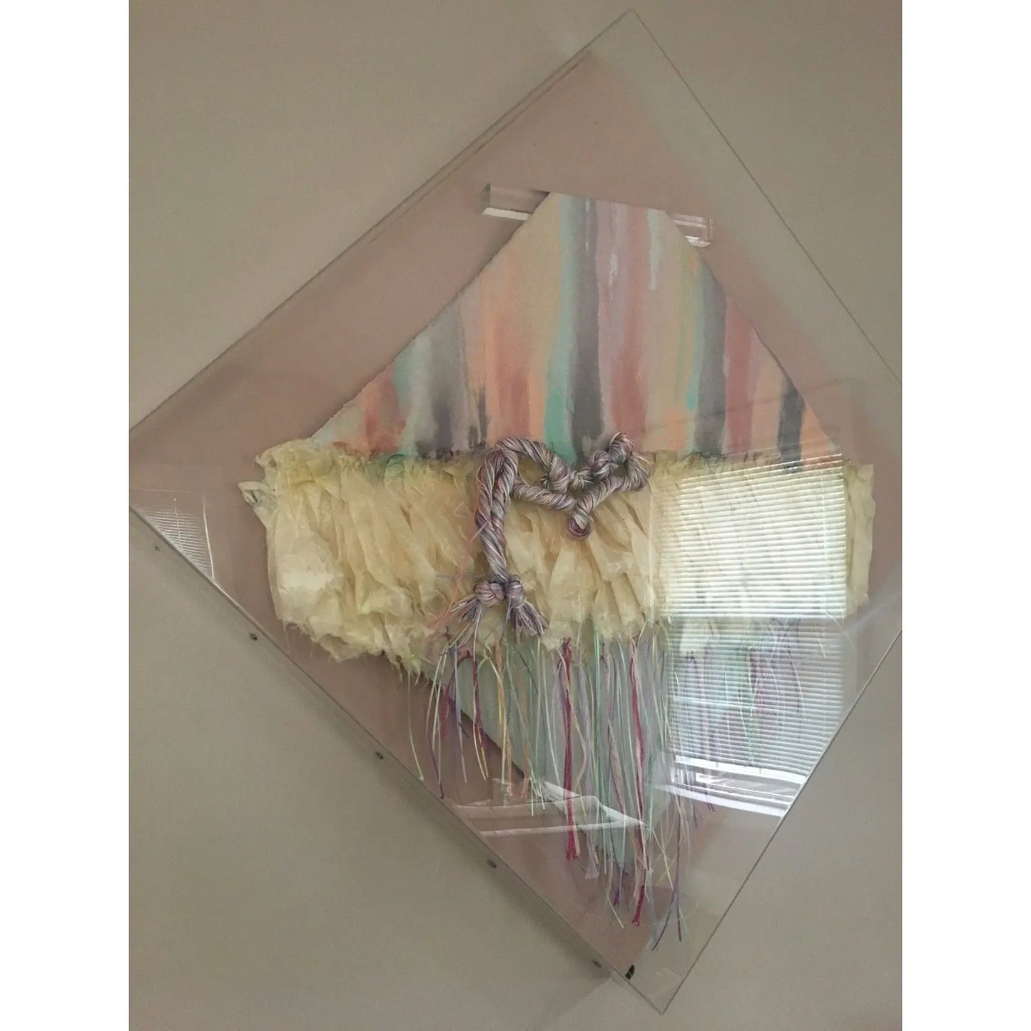GREG COPELAND LUCITE MIXED MEDIA WALL ART, 1970S