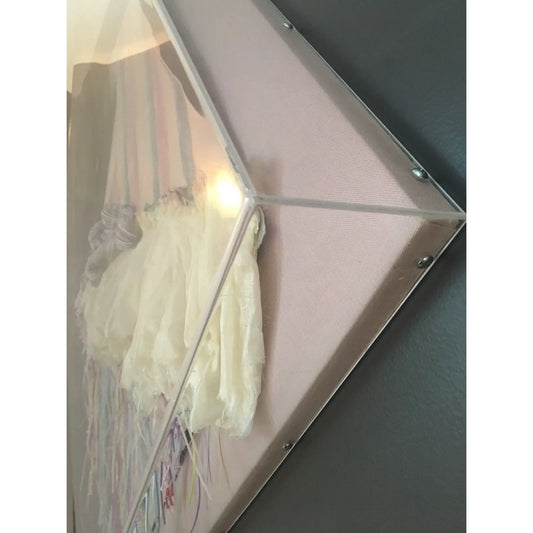 GREG COPELAND LUCITE MIXED MEDIA WALL ART, 1970S