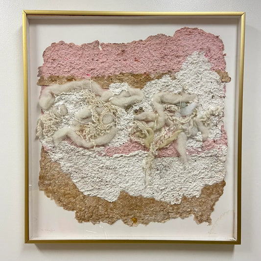 HANDMADE PAPER FIBER ARTWORK - SIGNED