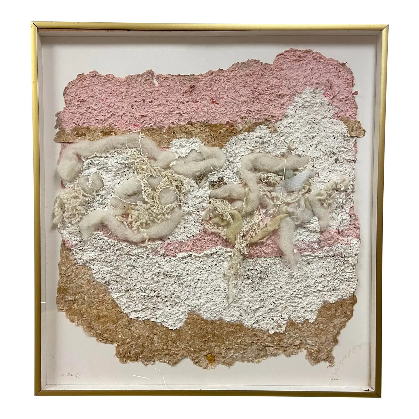 HANDMADE PAPER FIBER ARTWORK - SIGNED
