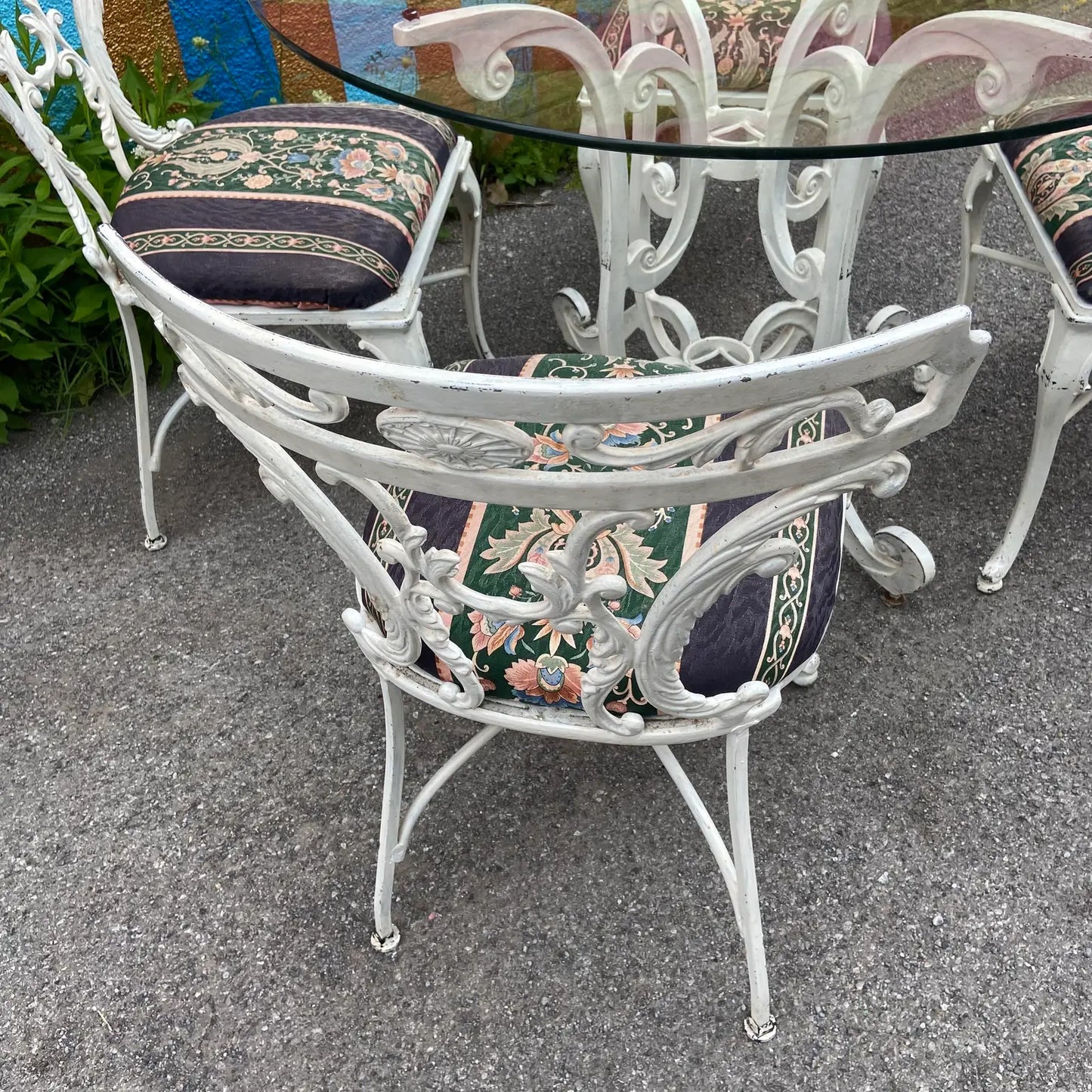 MOLLA CAST ALUMINUM OUTDOOR DINING SET - TABLE & 4 CHAIRS