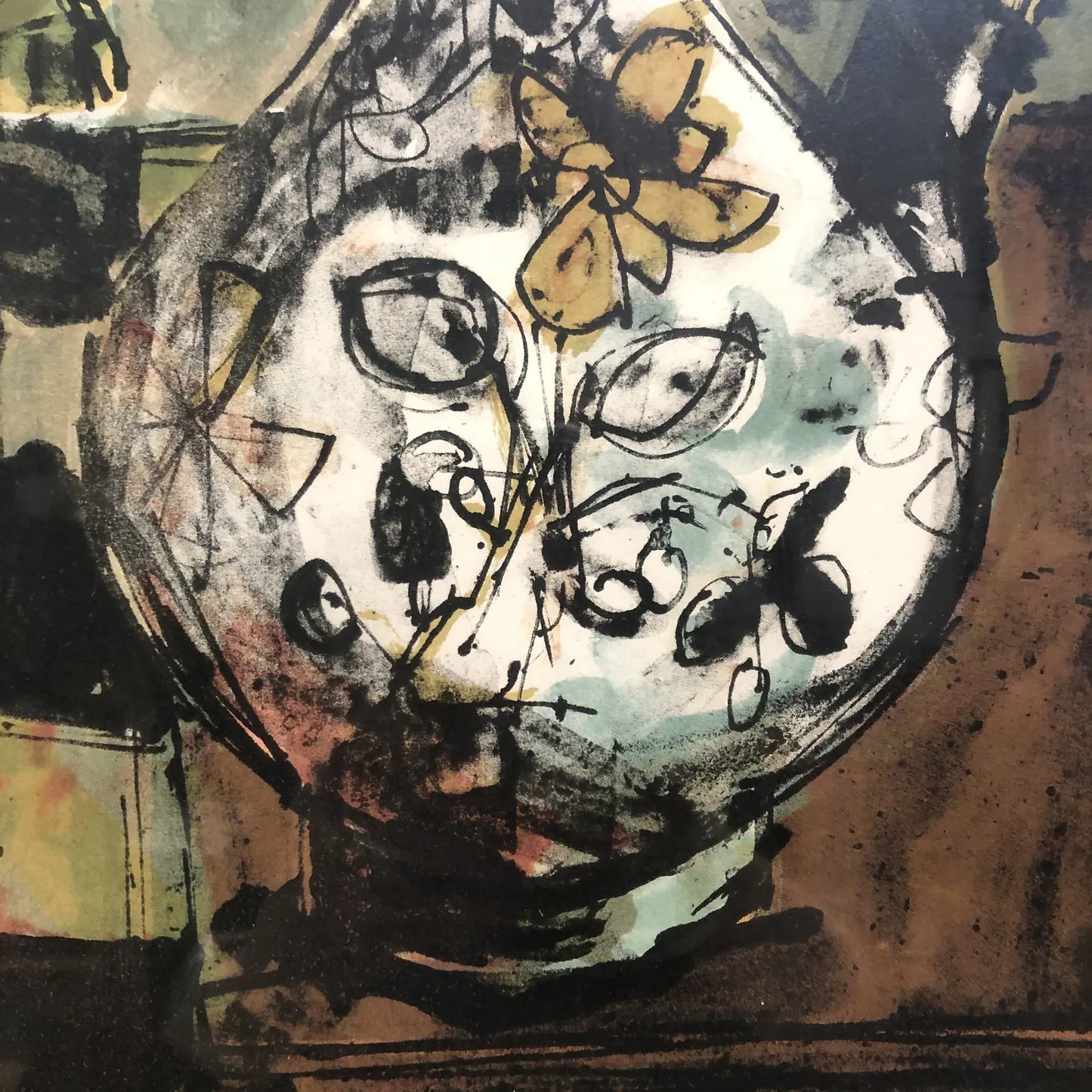 PAUL AIZPIRI HAND SIGNED FRAMED LITHOGRAPH