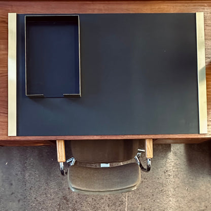 SMITH METAL ARTS RAILED DESK PAD AND TRAY
