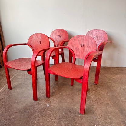 PAUL EPP BENTWOOD NEXUS ARM CHAIRS - S/4