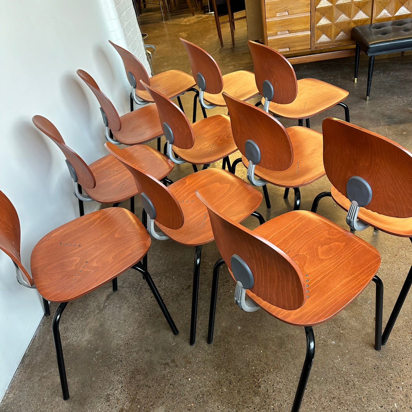 GIANCARLO PIRETTI XYLON INDUSTRIAL BENTWOOD CHAIRS (11 AVAILABLE)