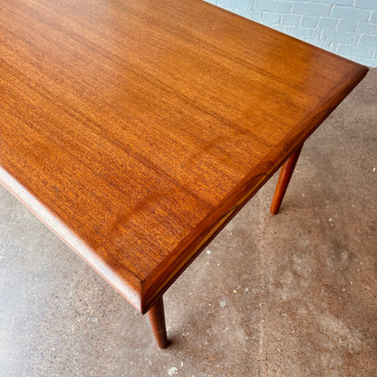 DANISH MODERN 91” DRAW LEAF TABLE - RESTORED