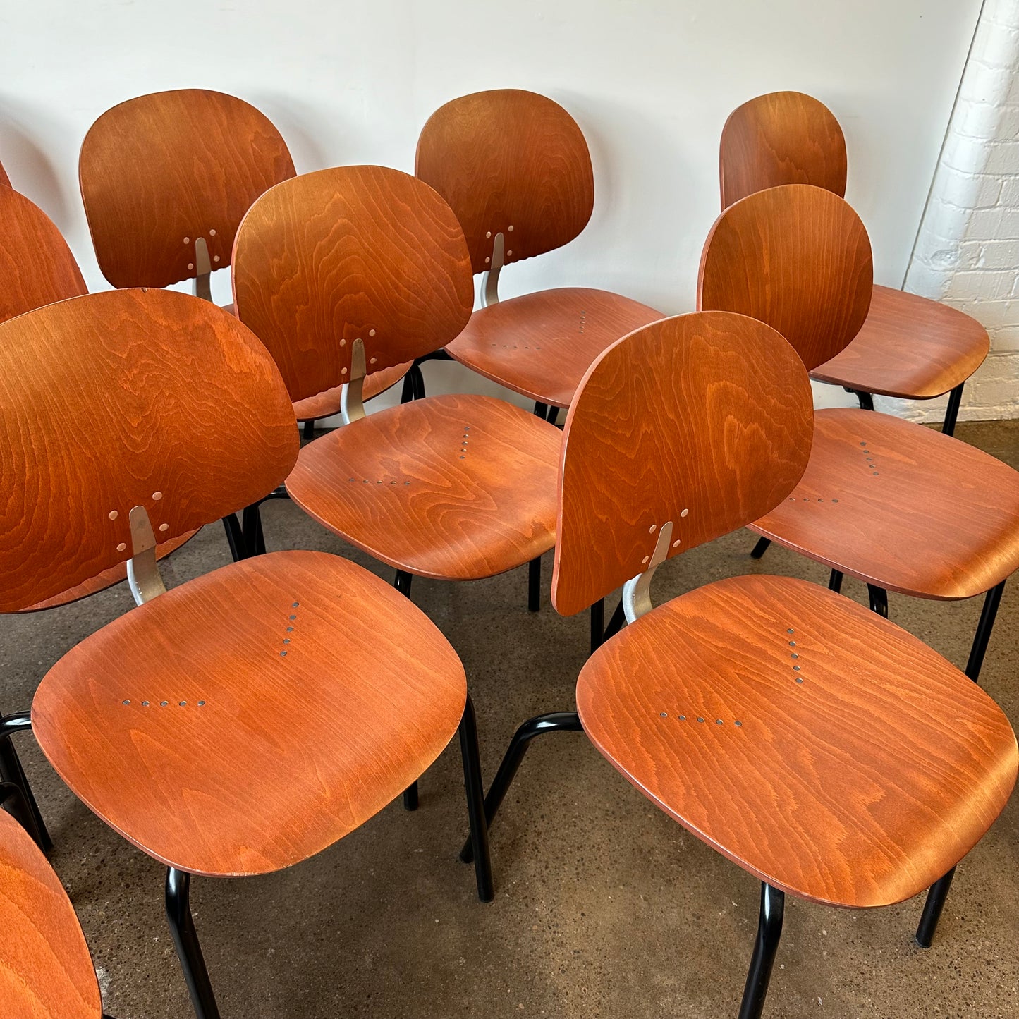 GIANCARLO PIRETTI XYLON INDUSTRIAL BENTWOOD CHAIRS (11 AVAILABLE)