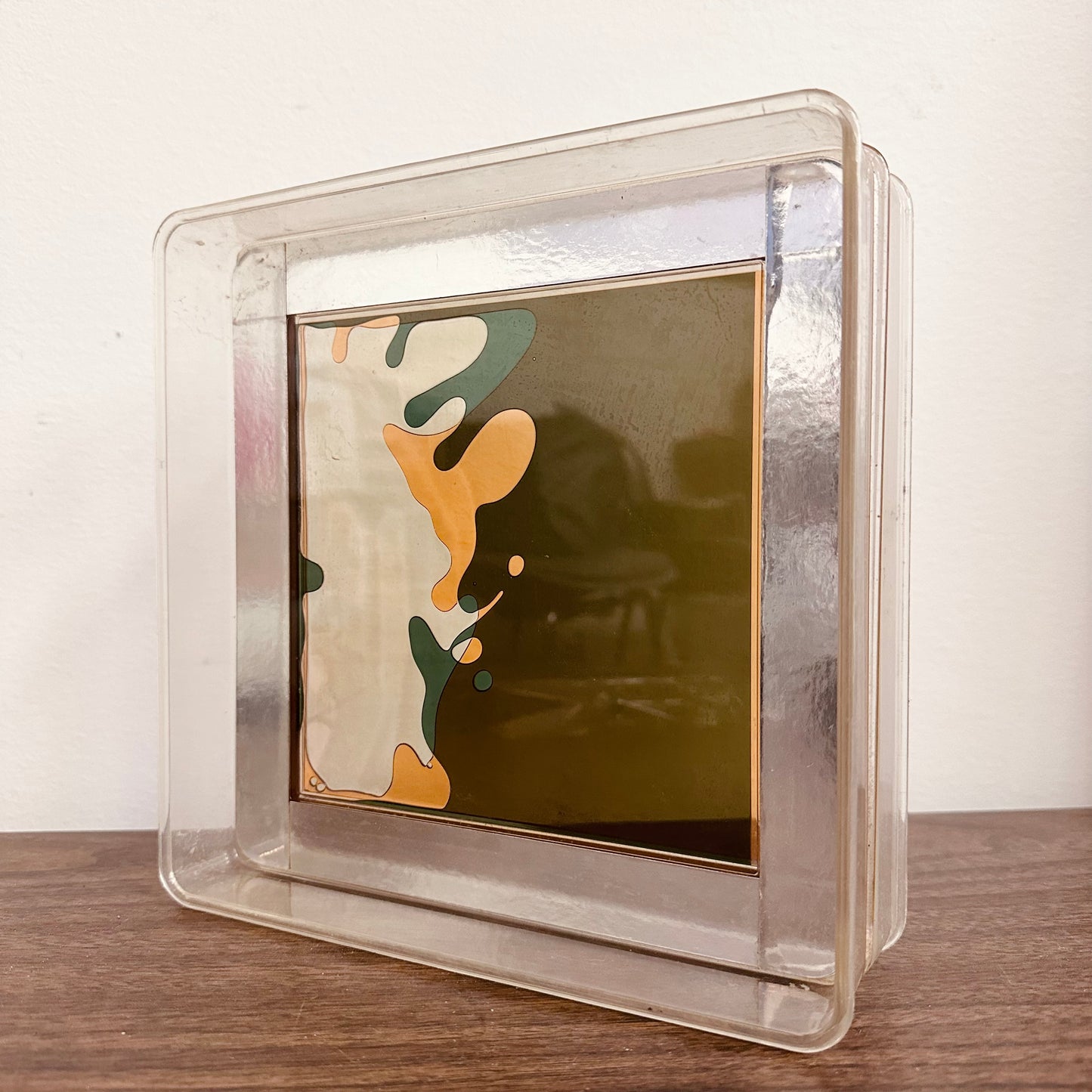 ARTEK 8" COLOR WINDOW PLASTIC LIQUID MOTION DESK TOY OP ART 1970S
