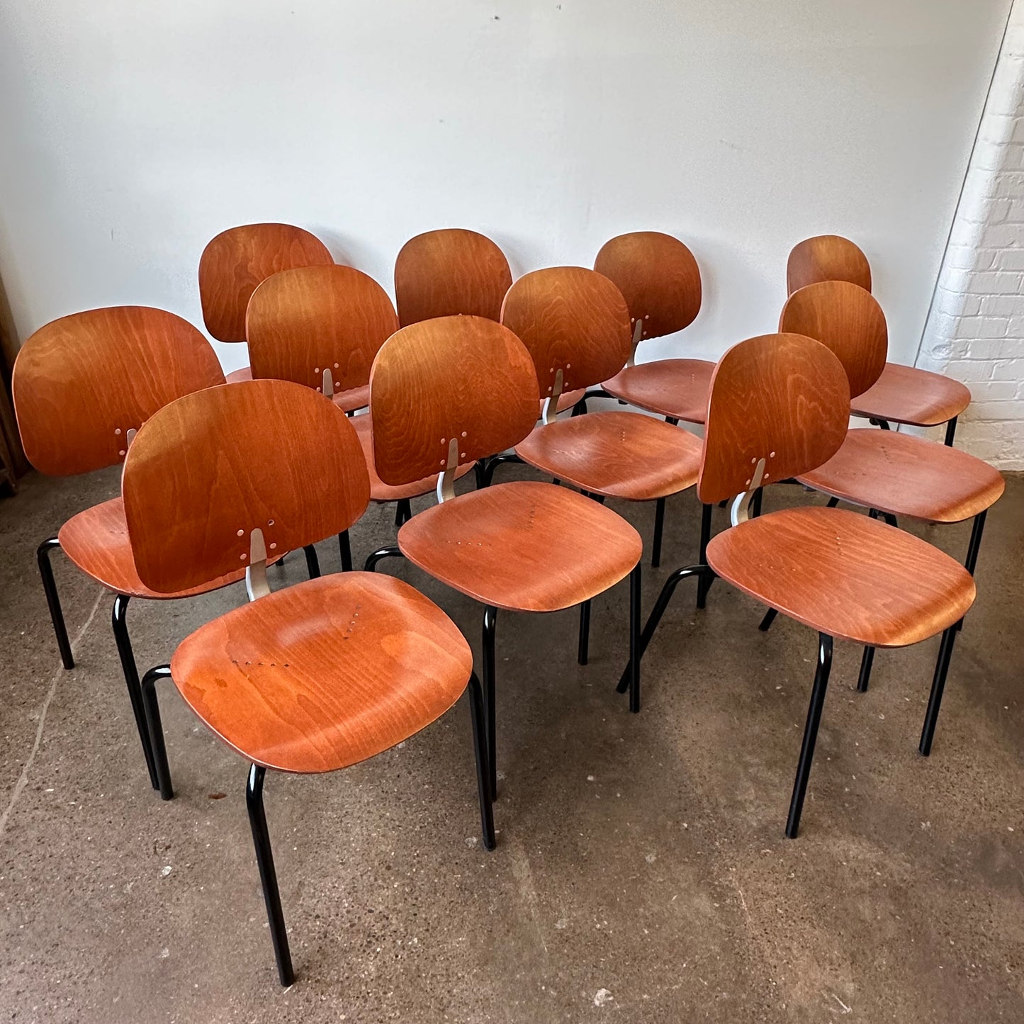 GIANCARLO PIRETTI XYLON INDUSTRIAL BENTWOOD CHAIRS (11 AVAILABLE)