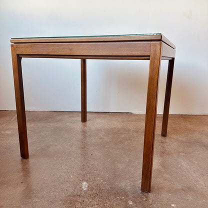 JENS RISOM MID-CENTURY WALNUT CAFE GAME TABLE
