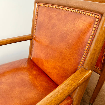 TH ROBSJOHN-GIBBINGS KRUG ARM CHAIRS - A PAIR