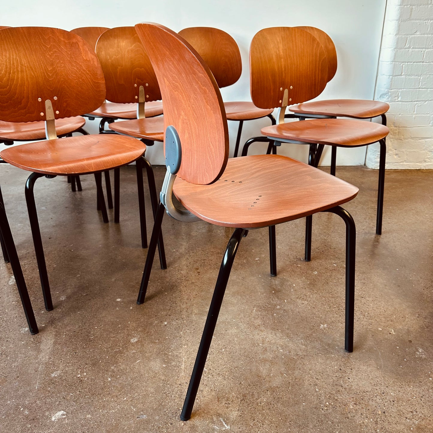 GIANCARLO PIRETTI XYLON INDUSTRIAL BENTWOOD CHAIRS (11 AVAILABLE)