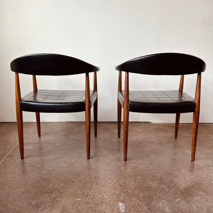 ILMARI LAPPALAINEN FOR ASKO BARRELBACK ARM CHAIRS - MADE IN FINLAND