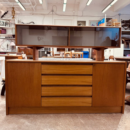 TEAK CREDENZA WITH PLATFORM BASE