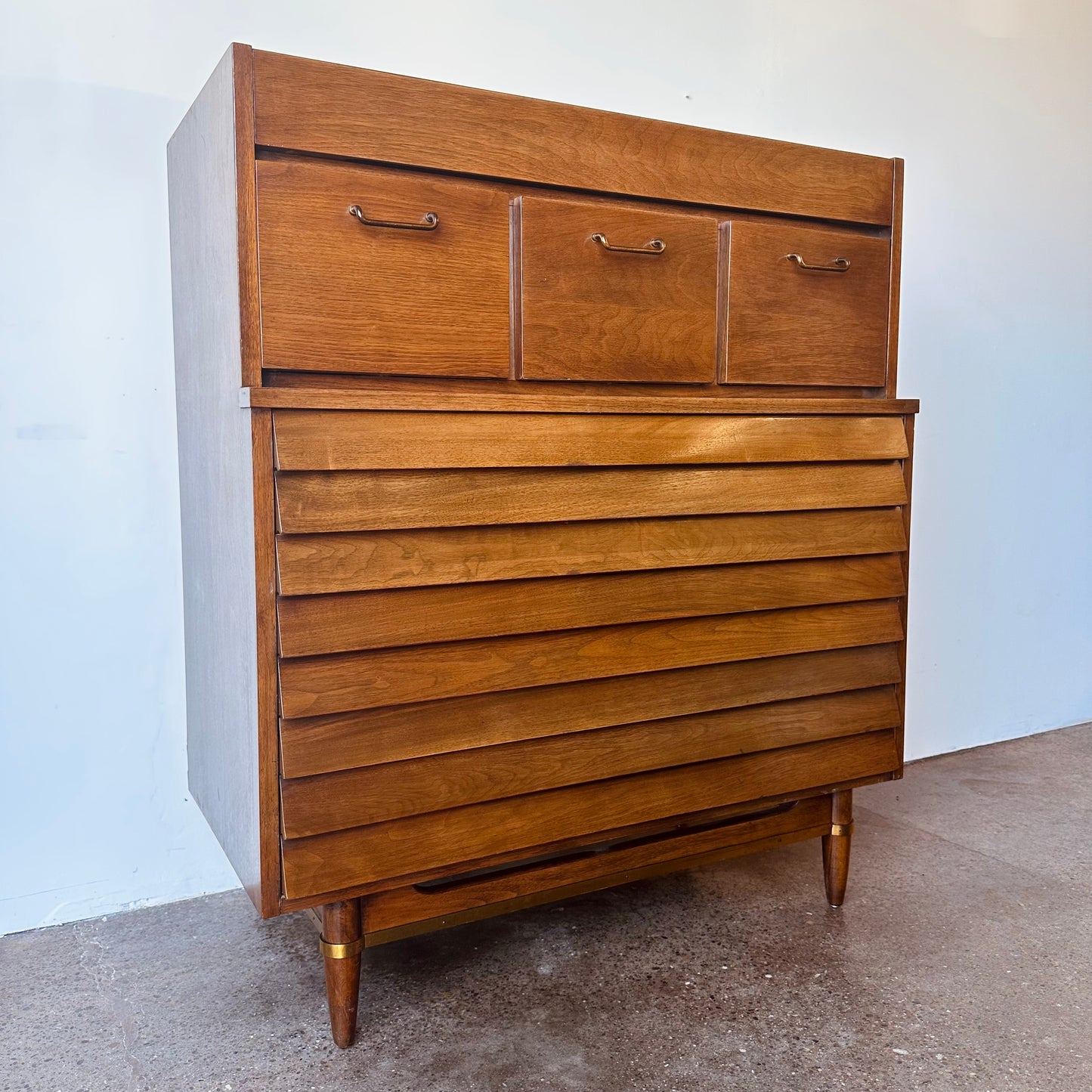 MERTON GERSHUN FOR AMERICAN OF MARTINSVILLE TALLBOY DRESSER